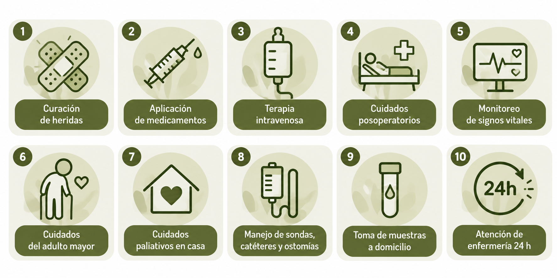 Enfermera atendiendo a un niño en casa